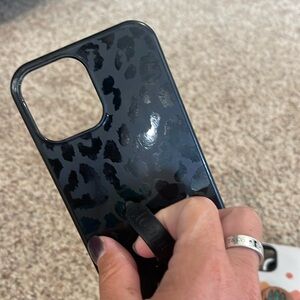 Loopy iPhone 12 Pro Max black leopard case. Excellent condition